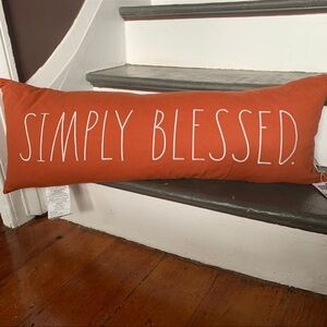 Rae Dunn SIMPLY BLESSED. Pillow